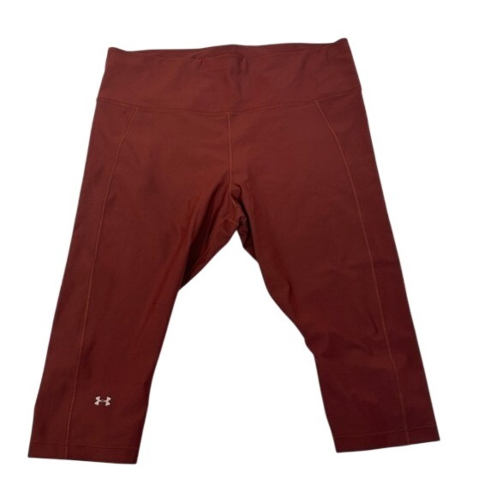 Under Armour HeatGear Compression Capri Leggings Rust Womens 3X Workout Pants